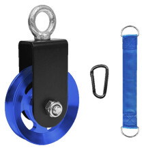 Compacts Space Saving Gym Cable Pulley For Quiet Strength-Blue