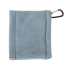 Portable Golf Ball Scrubber Towel Not Shedding Microfiber-grey