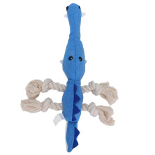 Bréagáin Fhiacla Screamacha Marthanacha do Mhadraí, Bréagán Plush Frithchoganta Gan Líonta le Cosaint Greim, Bréagán Madraí Idirghníomhach