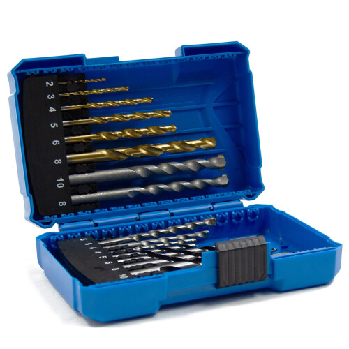 WOLF 16pc Drill Bit Set Wood Masonry & HSS Mixed Assortment Wolf Trade 1