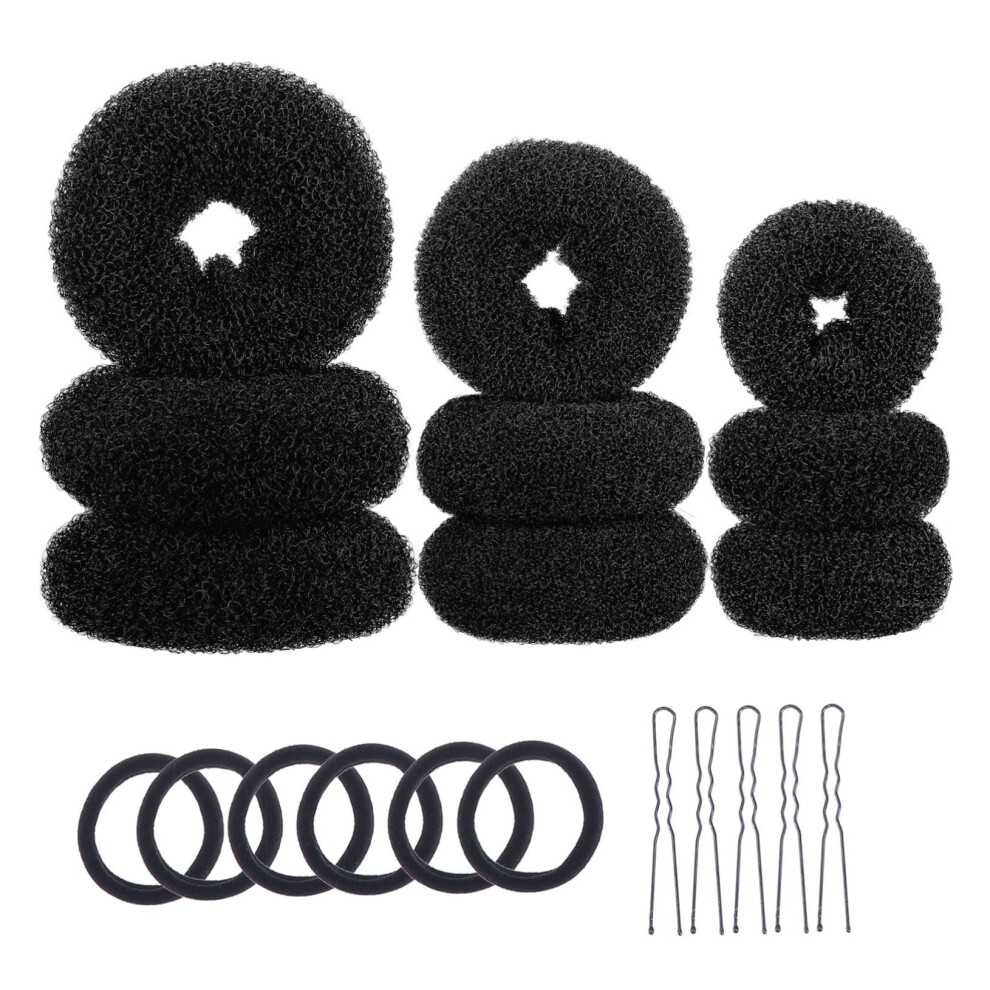 Unisex Hair Bun Maker Set With Ushaped Pins For Fast Styling, Secure Hold, Weddings And Parties