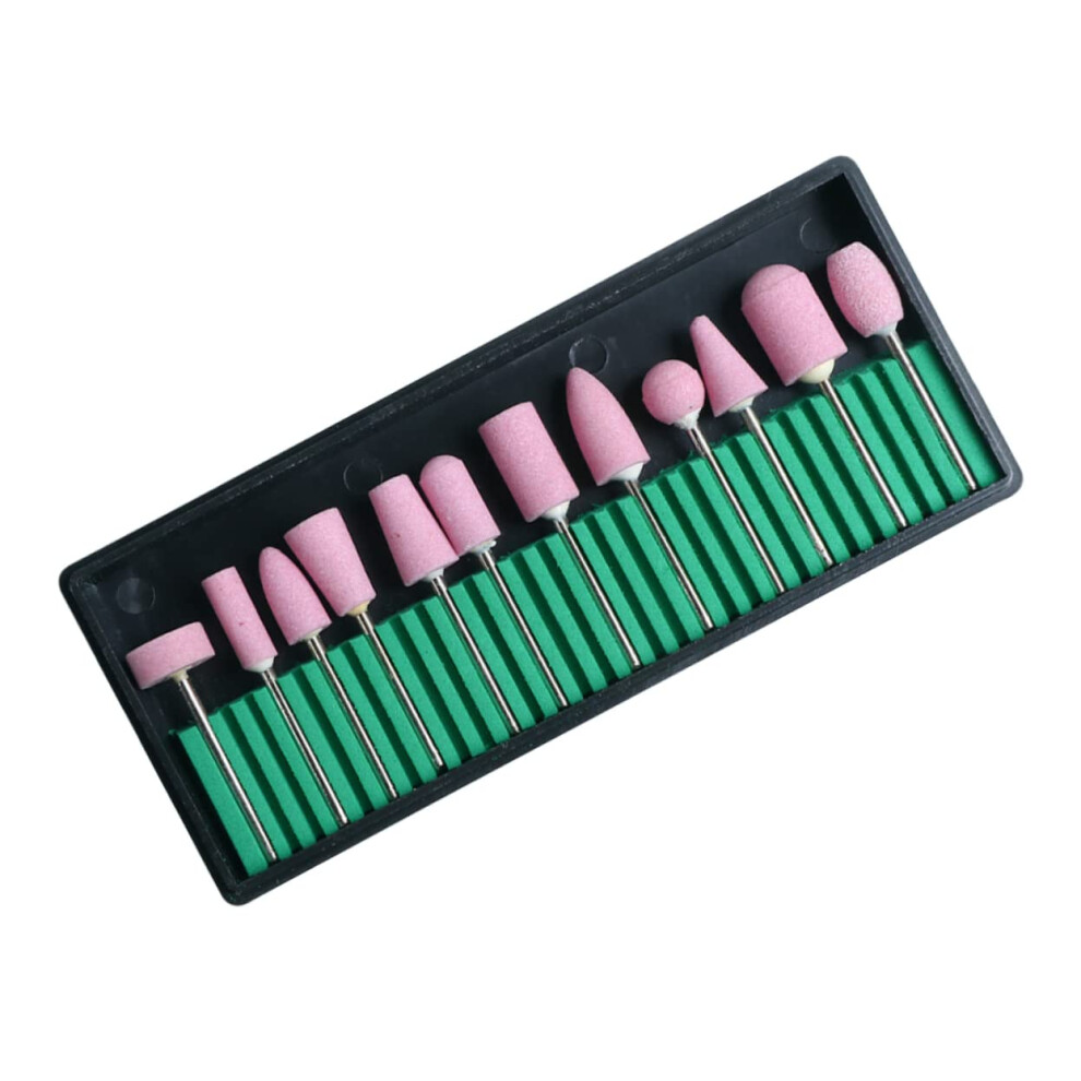 12Pcs Nail Drill Bits Set For Acrylic And Gel Nails, Precision Shaping And Cuticle Cleanup 9094768415023