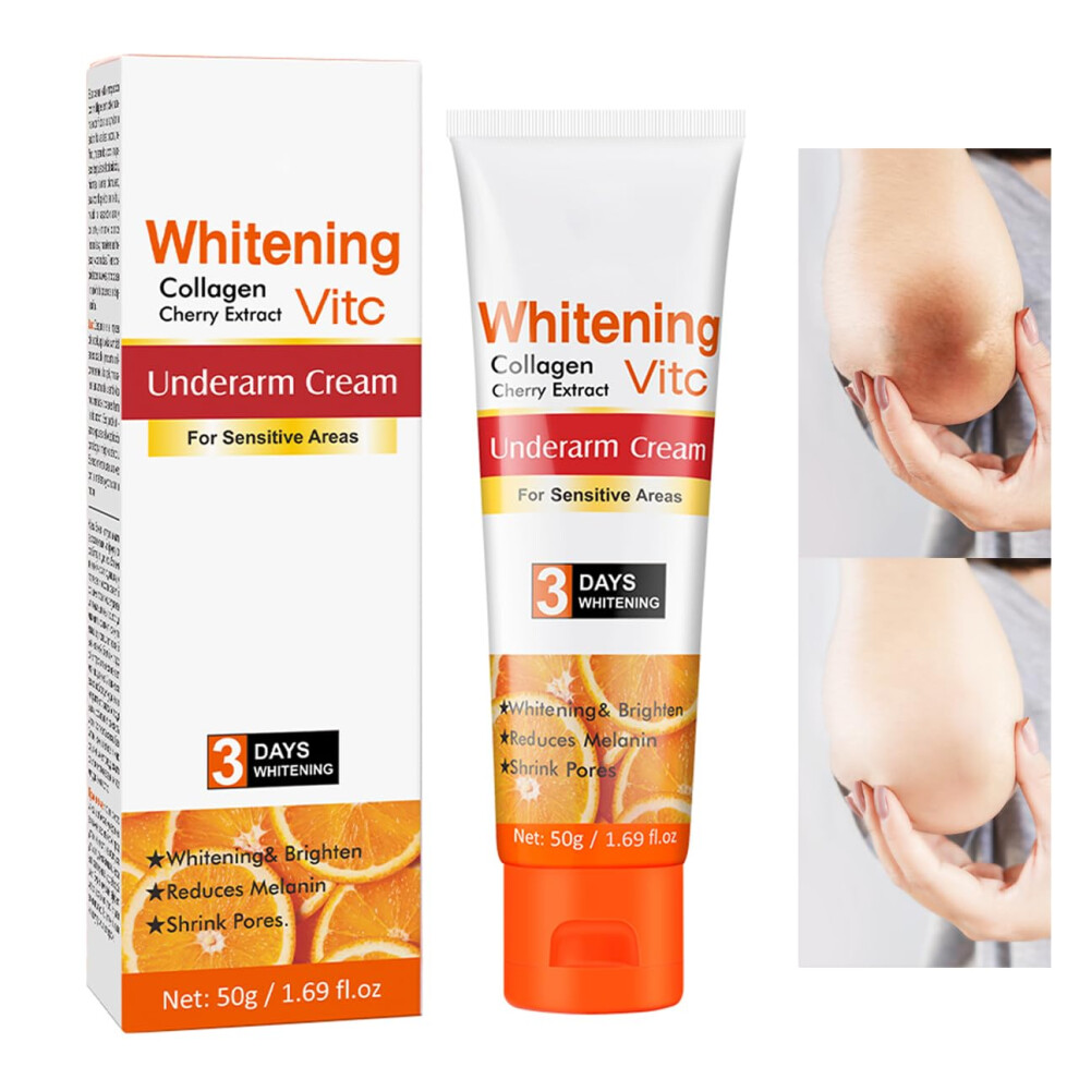Cream/Dark Underarm Whitening With Vitamin C Spot Remover For Sensitive And Intimate Areas, 1.7Oz