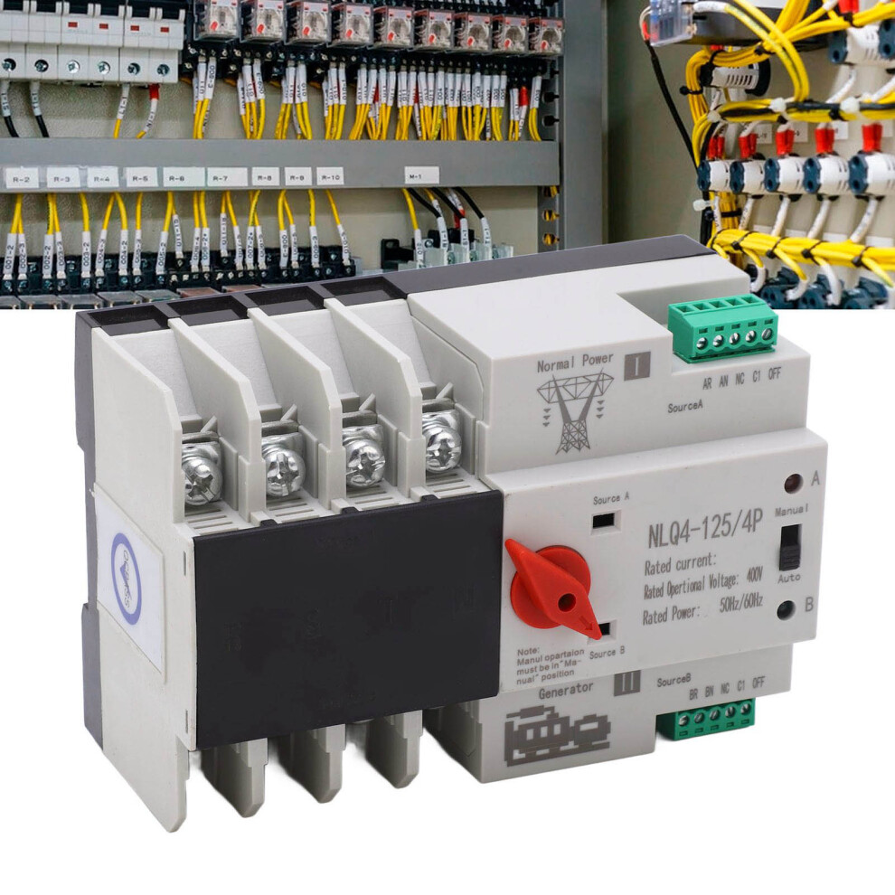 Nlq4 125 4P Dual Power Automatic Transfer Switch 80A, Ac400v 4931380917175