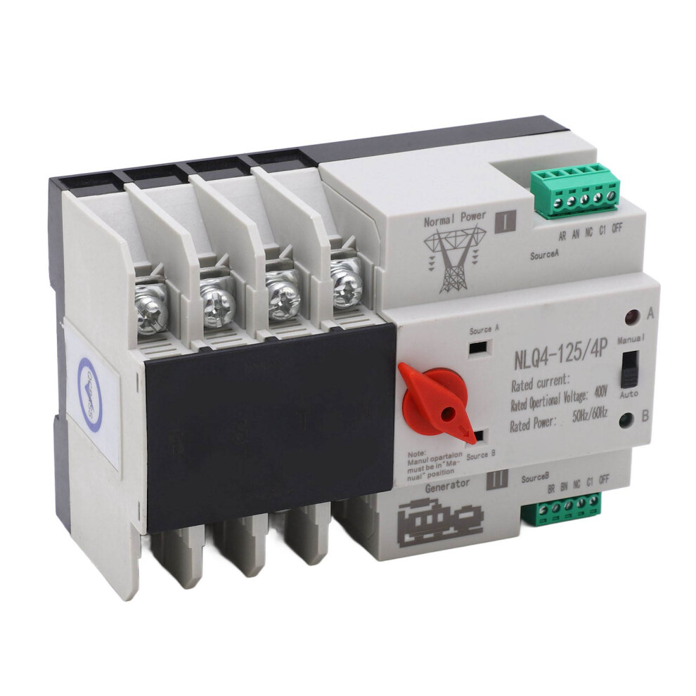 Dual Power Automatic Transfer Switch 4P Ac400v 63A High Temp Tolerance 7691380917069