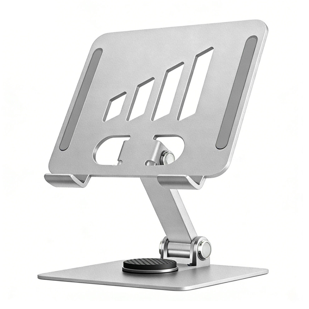 Adjustable Laptop Stand With 360 Degree Rotatable Base- Silver 7704000921992