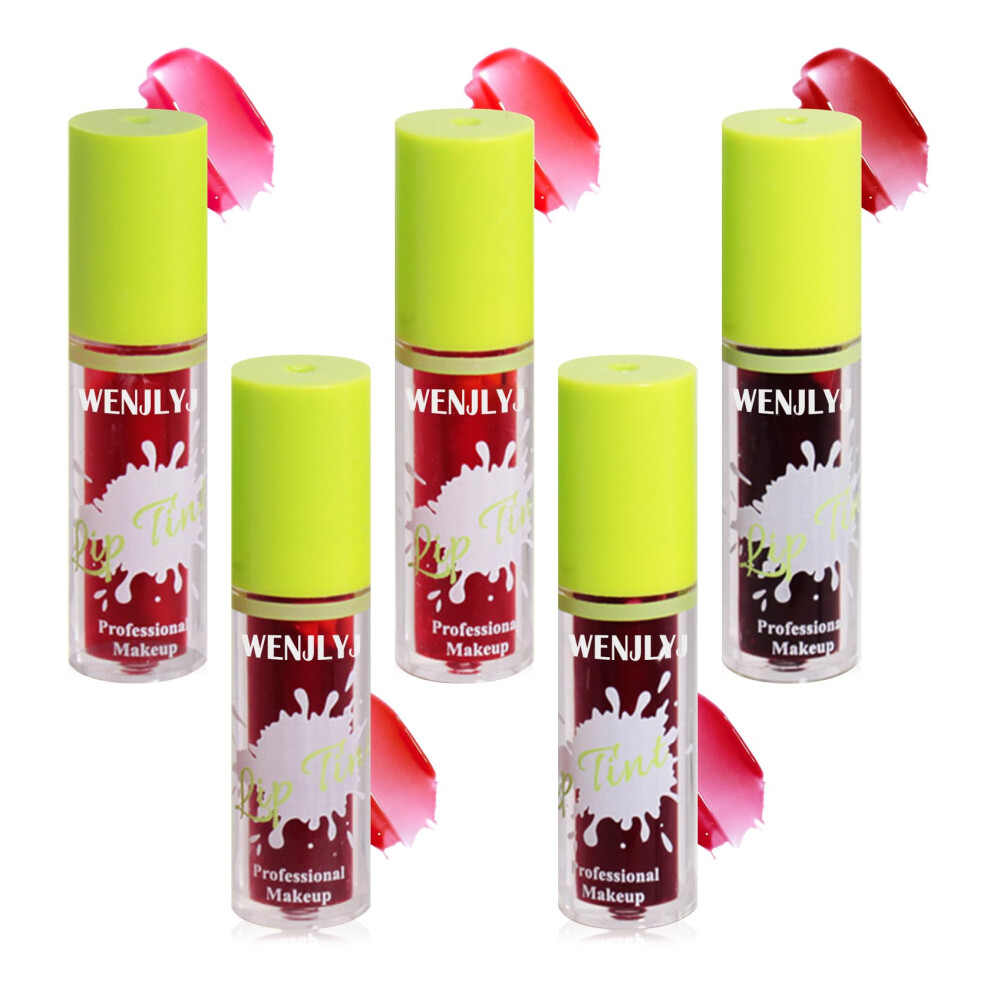 Lip Tint Set with Liquid Lip Stain, Long Lasting Waterproof Hydrating Lip and Cheek Tint Kit
