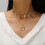 Κομψά χρυσά κολιέ choker για γυναίκες, ρυθμιζόμενο απλό choker με τρία επίπεδα κολιέ 2