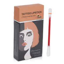 Eleganter und antiallergischer Tattoo-Lippenstift, 20 Stück wasserfester und langanhaltender matter Lipgloss, einfach anzuwendendes Wattestäbchen,