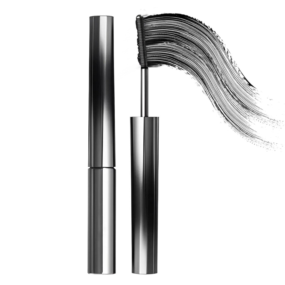 Waterproof Volumizing Mascara with Metal Wand for LongLasting Curl and False Lash Effect  Natural Black