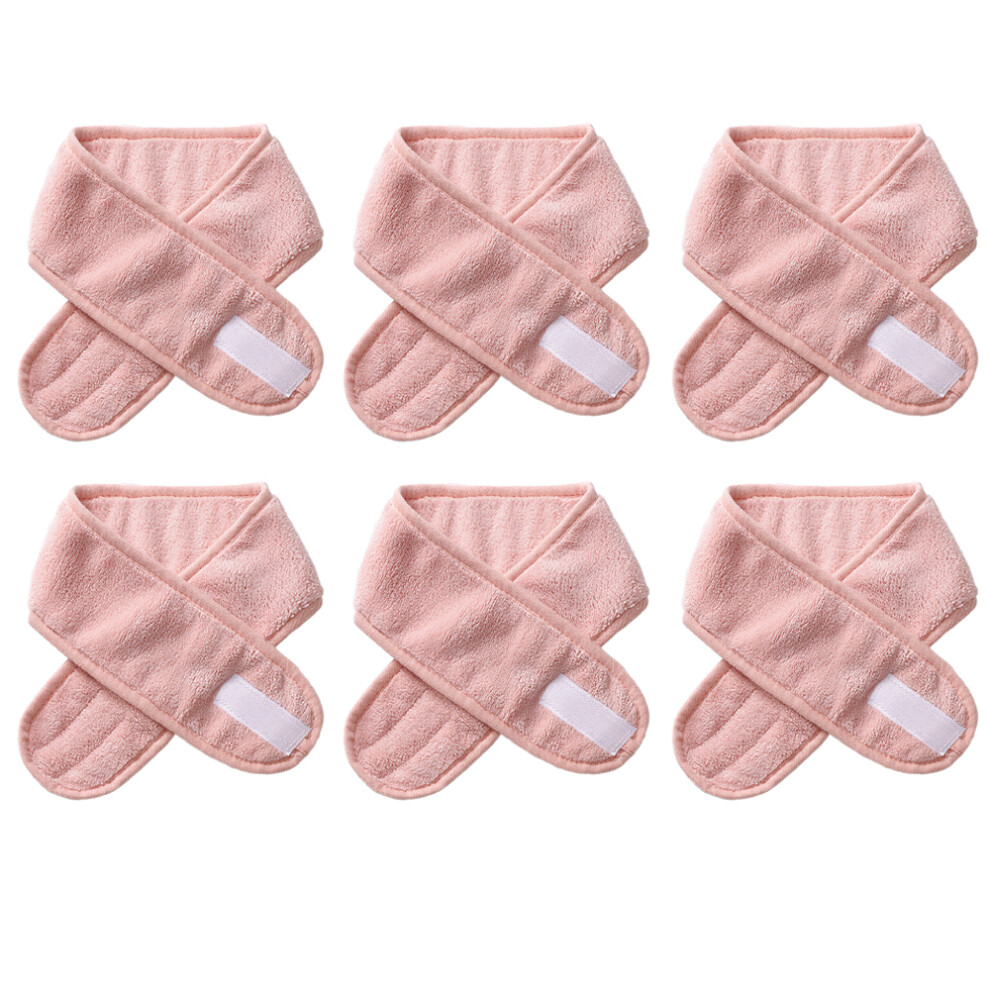 Women's Adjustable Head Wraps, Terry Cloth Spa Facial Headbands with Velcro Closure, Soft Absorbent Material for Skincare, Makeup, Gym Sessions, Quic
