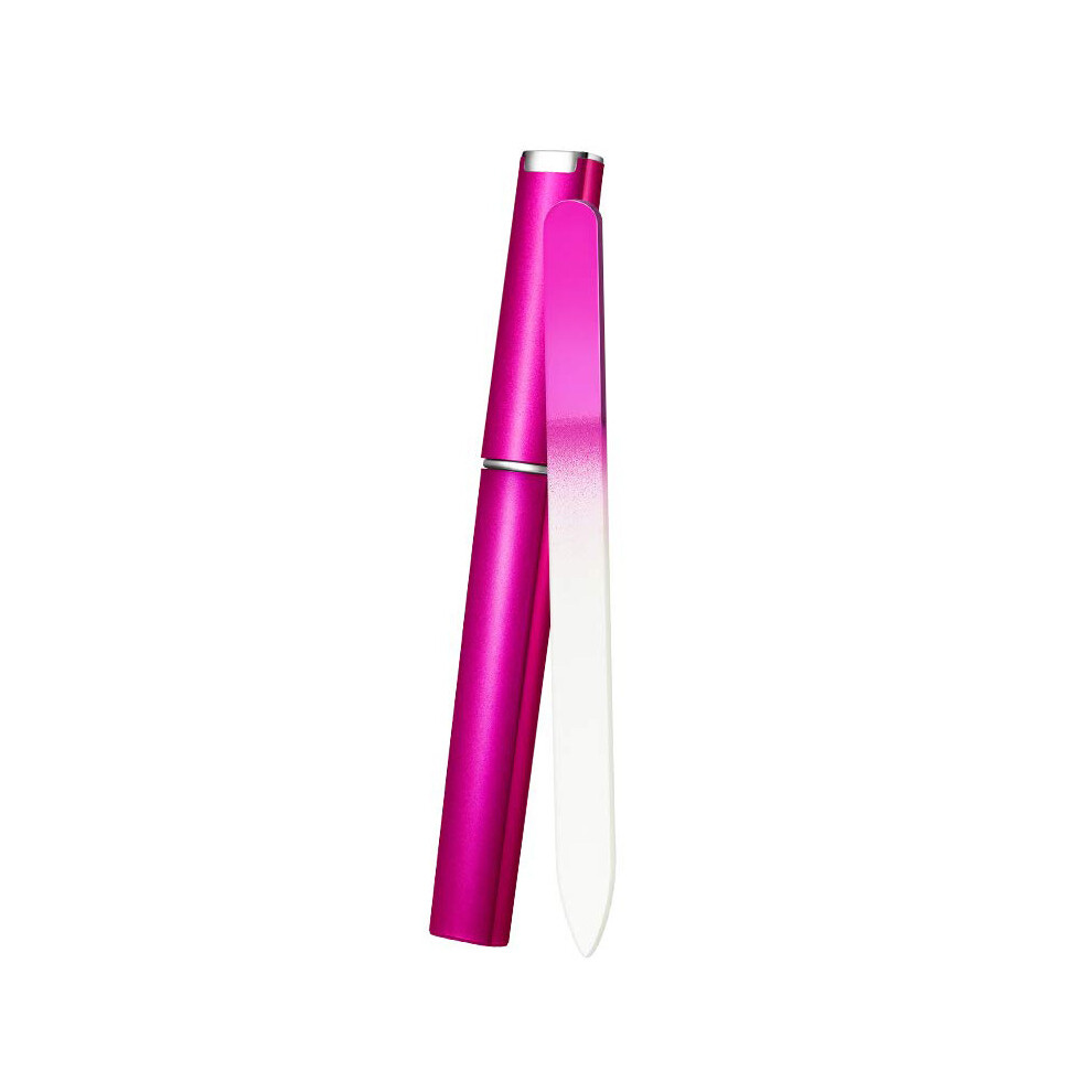 Double-Sided Etched Crystal Glass Fingernail File, Effortlessly Shapes Nails With Gentle Care, Seal Keratin Layers, Travel-Essential, Reusable Lifeti