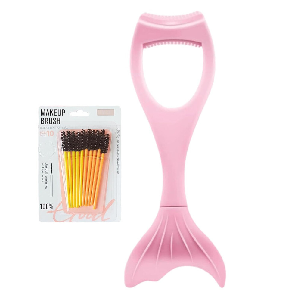 Pink Silicone Mascara Shield And Eyeliner Guide For Smudge Precise Eye Makeup