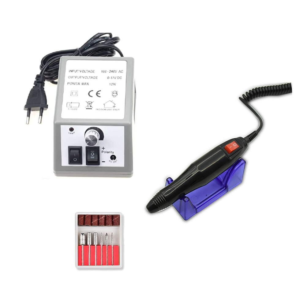 Professional Electric Nail Drill 20000RPM for Acrylic and Gel Nails, Low Noise Manicure Pedicure Kit