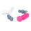 Collier de dentition sensoriel en rose rouge - Silicone de dureté moyenne 9