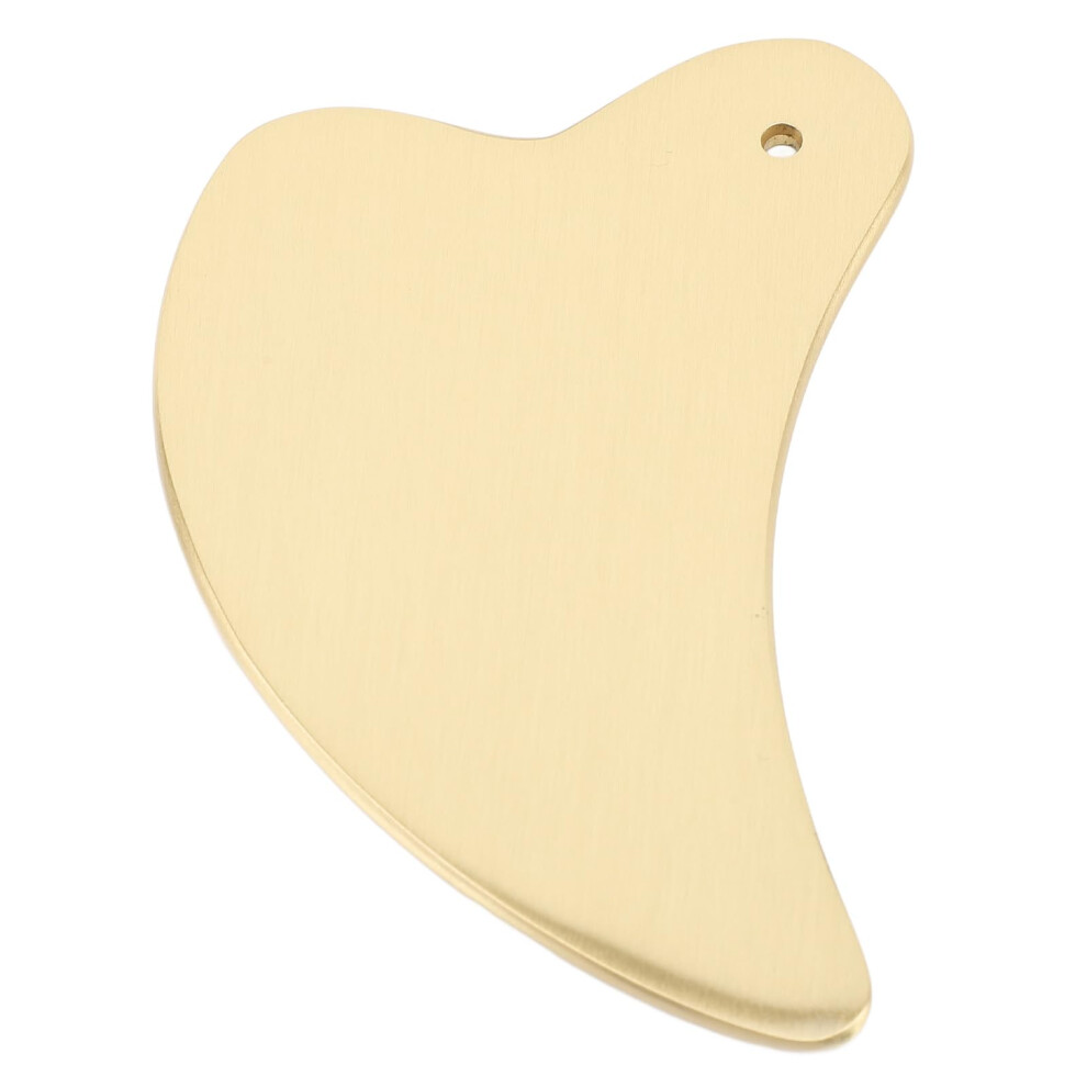 Facial Gua Sha Tool Pure Copper Board for Face and Eyes with Cooling Surface and Contouring Shape