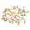 100Pcs Flower Shape Claw Cup Assorted Crystal Glass Buttons 1.4cm 1