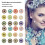 100Pcs Flower Shape Claw Cup Assorted Crystal Glass Buttons 1.4cm 4