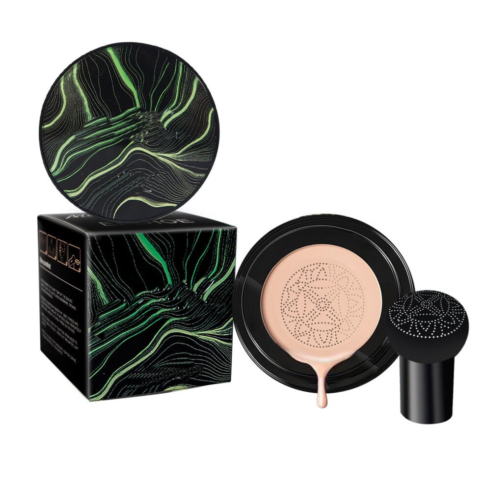 Cream Bb Cushion Foundation With Full Coverage, Brightening And Hydration For Natural Nude Finish