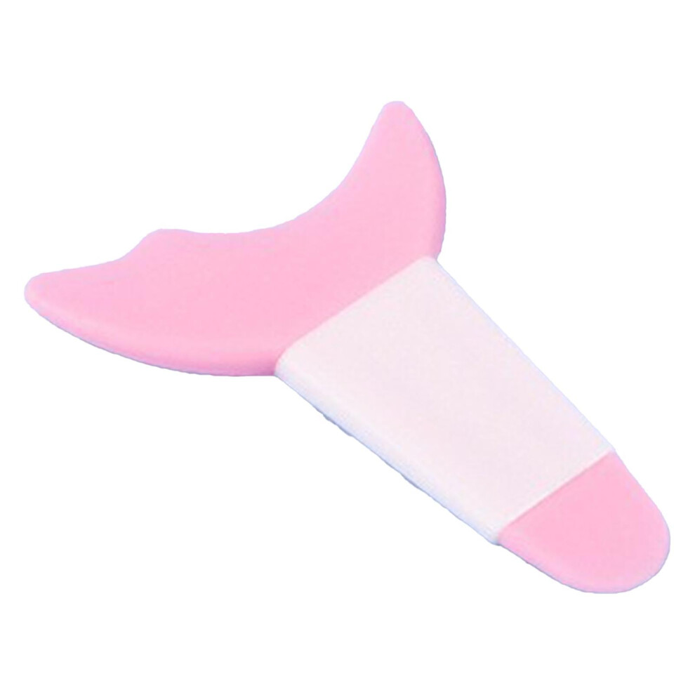 Pink Reusable Silicone Mascara Shield And Eyeliner Stencil, Precision Makeup Guard For Smudge Application (Pink)