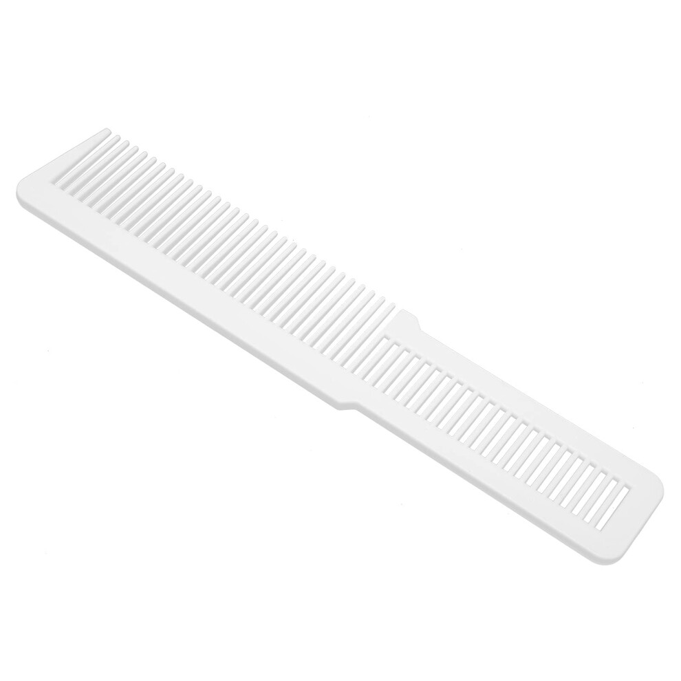 White Pocket Comb Fine and Wide Tooth Barber Comb for Smooth Detangling and All Hair Types