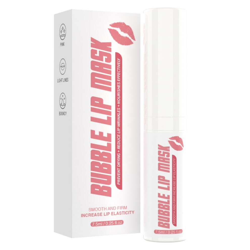 Moisturizing Collagen Aloe Vera Lip Balm and Hydrating Bubble Lip Mask for Smooth Soft Lips