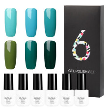 UV LED Nail Gel Polish Kit Long Lasting Glitter Shine Soak Off High Gloss Finish Gel Nail Polish With Eco Friendly Non Toxic Formula No Damage To Nai
