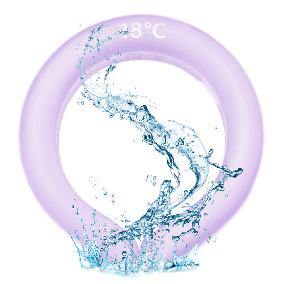 Wearable Cooling Neck Wraps, Neck Cooling Tube for Summer Heat Relief, Ergonomically Designed Ice Cooler Ring, Safe and Reliable, Reusable, Liquid Pl