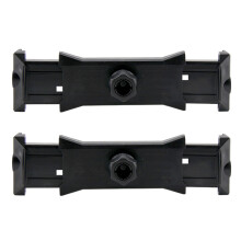 2Pcs Adjustable Width Phone Tablets Clamp Holders with 17mm Ball