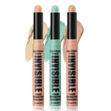 3 Colors Color Corrector Stick Cream Concealer for Redness and Dark Spots Neutralizing