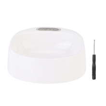 Pet Drinking Fountain Quiet Water Fountain, Automatic Water Dispenser for Cats and Dogs Ergonomic U Shaped Bowl Battery Operated BPA Free Plastic