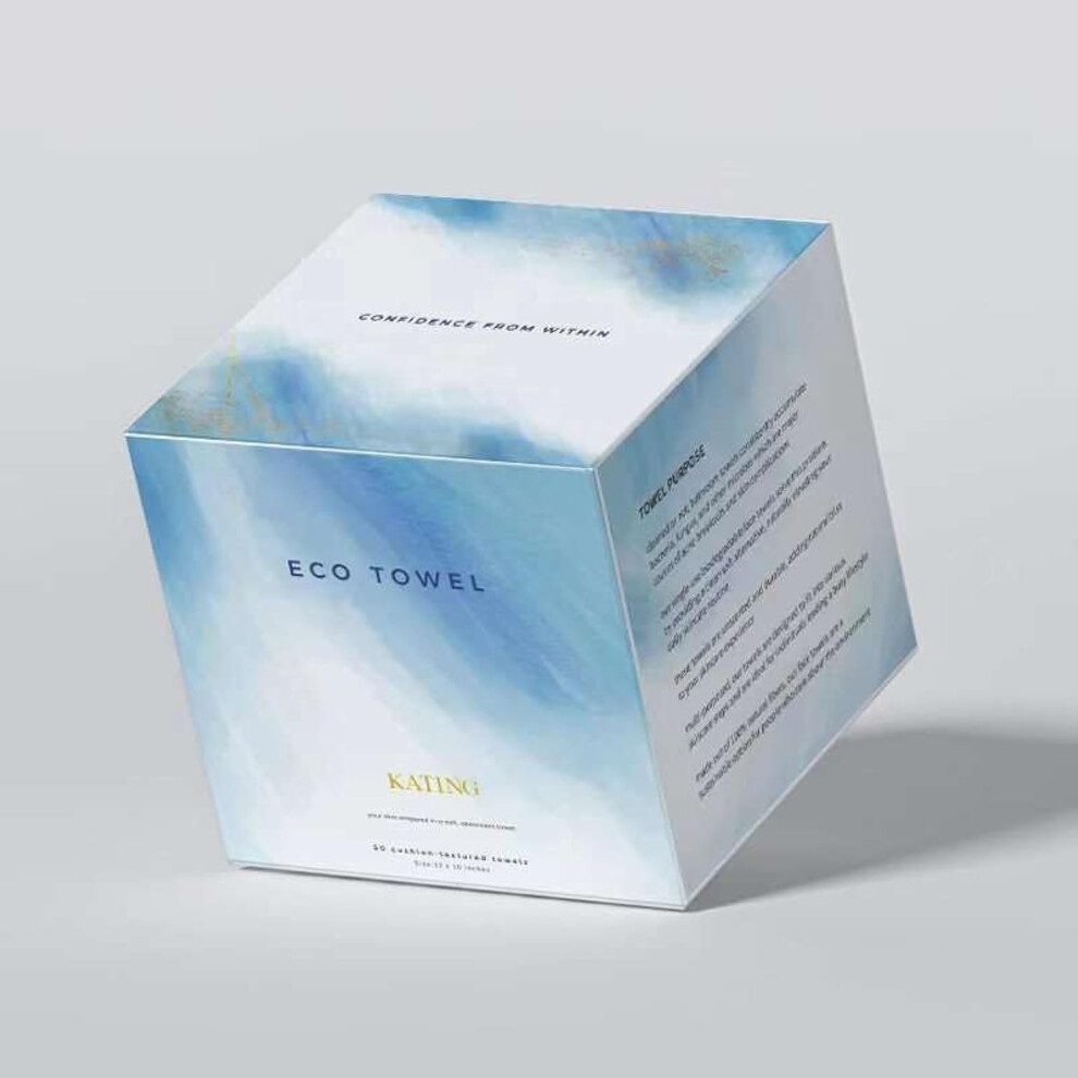Disposable Face Towel 100% Biobased Ultra Soft Makeup Remover Wipes Lint 50 Count Pack