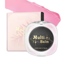 Cream Blush pH Color Changing Black to Pink, Multiuse for Cheeks Lips Eyes, Long Lasting Matte