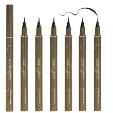 6PCS Waterproof Liquid Eyeliner Pencil Black Ultra Fine Tip LongLasting Smudge Proof Vegan