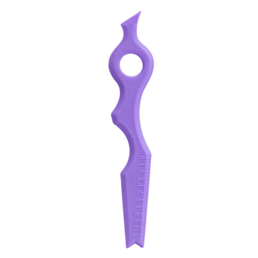 Purple Reusable Silicone Winged Eyeliner Stencil And Brow Shaping Tool For Symmetry,