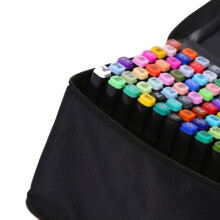 Set di 80 penne a doppio punta colorate con pochette per disegno e arte