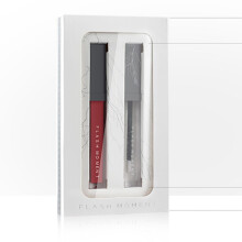 Matte Liquid Lipstick and Clear Lip Plumper Gloss Set, Waterproof Velvet Finish, LongLasting Moisture