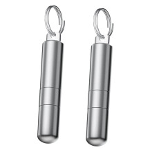 Porte-clés en métal pratiques avec épingle à carte et brosse-2