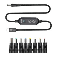 Puissant câble de charge rapide de 100 W doté d'un double bouton