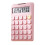 Calculatrice à gros bouton, double puissance, batterie-rose 1