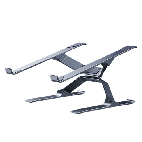 Ergonomic Laptop Stand Adjustable Height Aluminum Alloy-grey