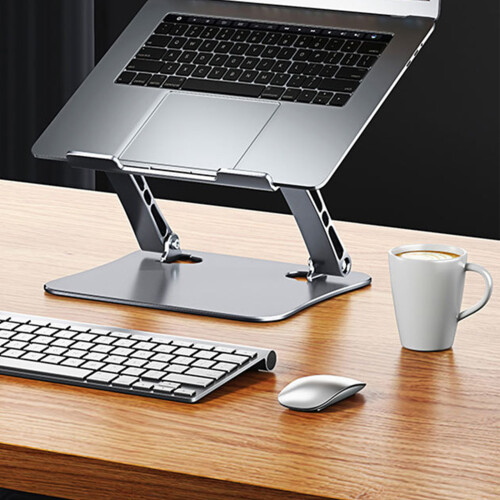 Portable Laptop Stand Foldable Support Base Notebook-Silver 2