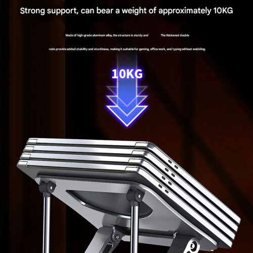 Portable Laptop Stand Foldable Support Base Notebook-Silver 1