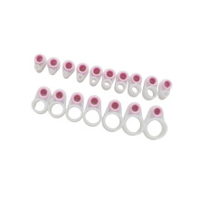 O-Ringe Angelzubehör-Weiß leuchtend 15 Stück