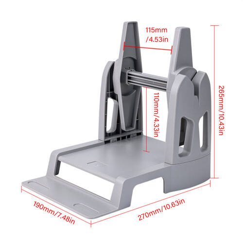 Thermal Label Paper Holder Original External Printer-BK XLarge 1