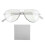 Vintage τετράγωνα γυαλιά ηλίου Aviator, μοντέρνο τετράγωνο σκελετό, φακοί anti blue ray με 1