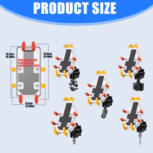 Shockproof Cycling Phone Mount Reinforced-M10s ball first 1