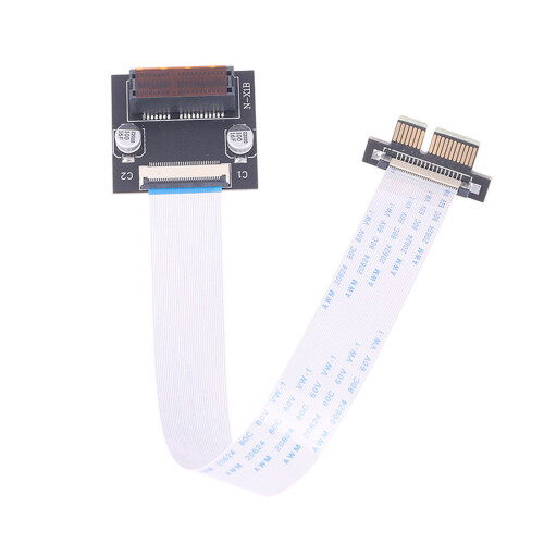 PCIe X1 Flexible Risers Cable 90 Degree Right Angle Adapters for 2