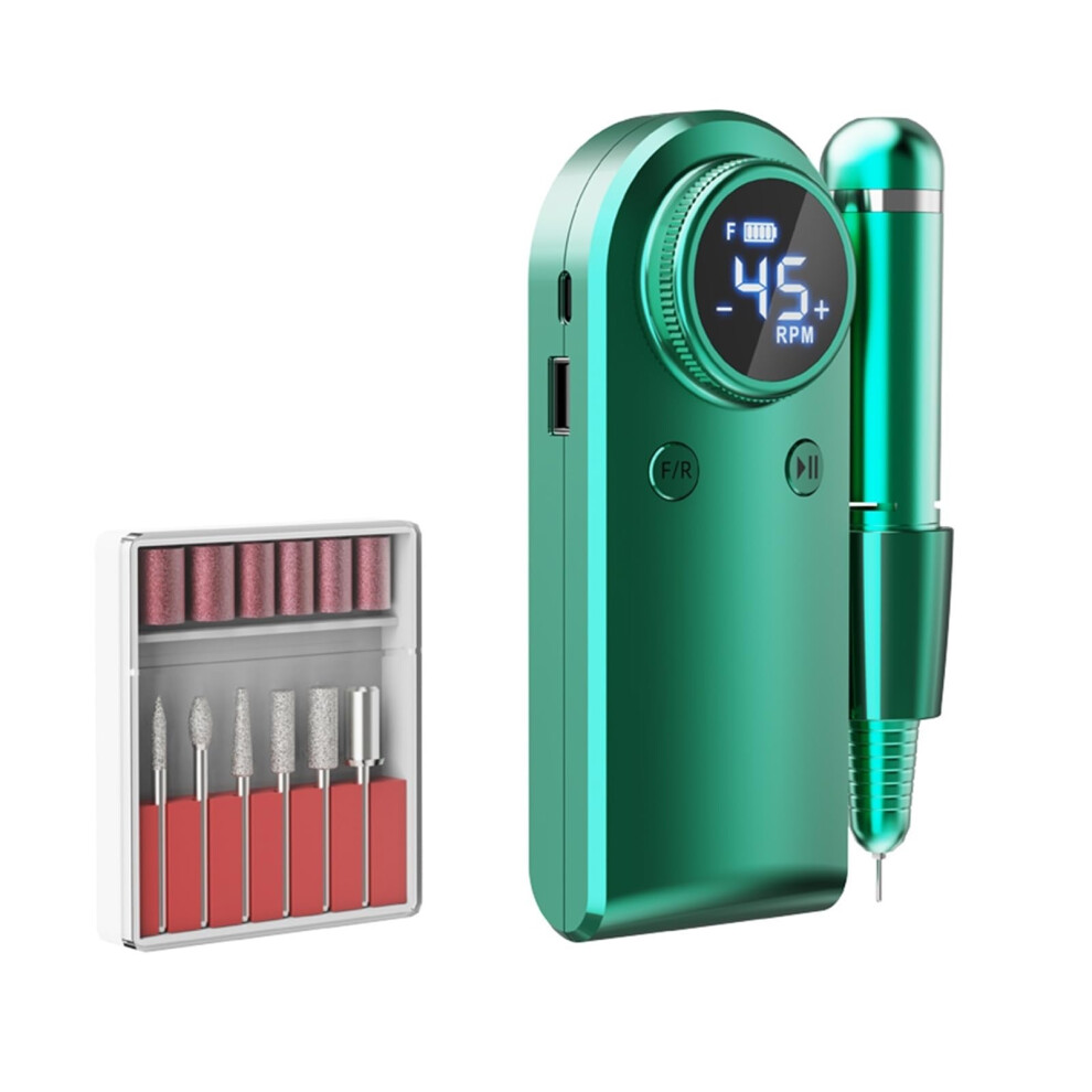 Electric Nail Drill 45000 RPM Professional Nail Grinder with LCD Display for Manicure Pedicure Kit