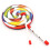 1 Paar lebendige Regenbogen-Handtrommeln mit-8 Zoll 5